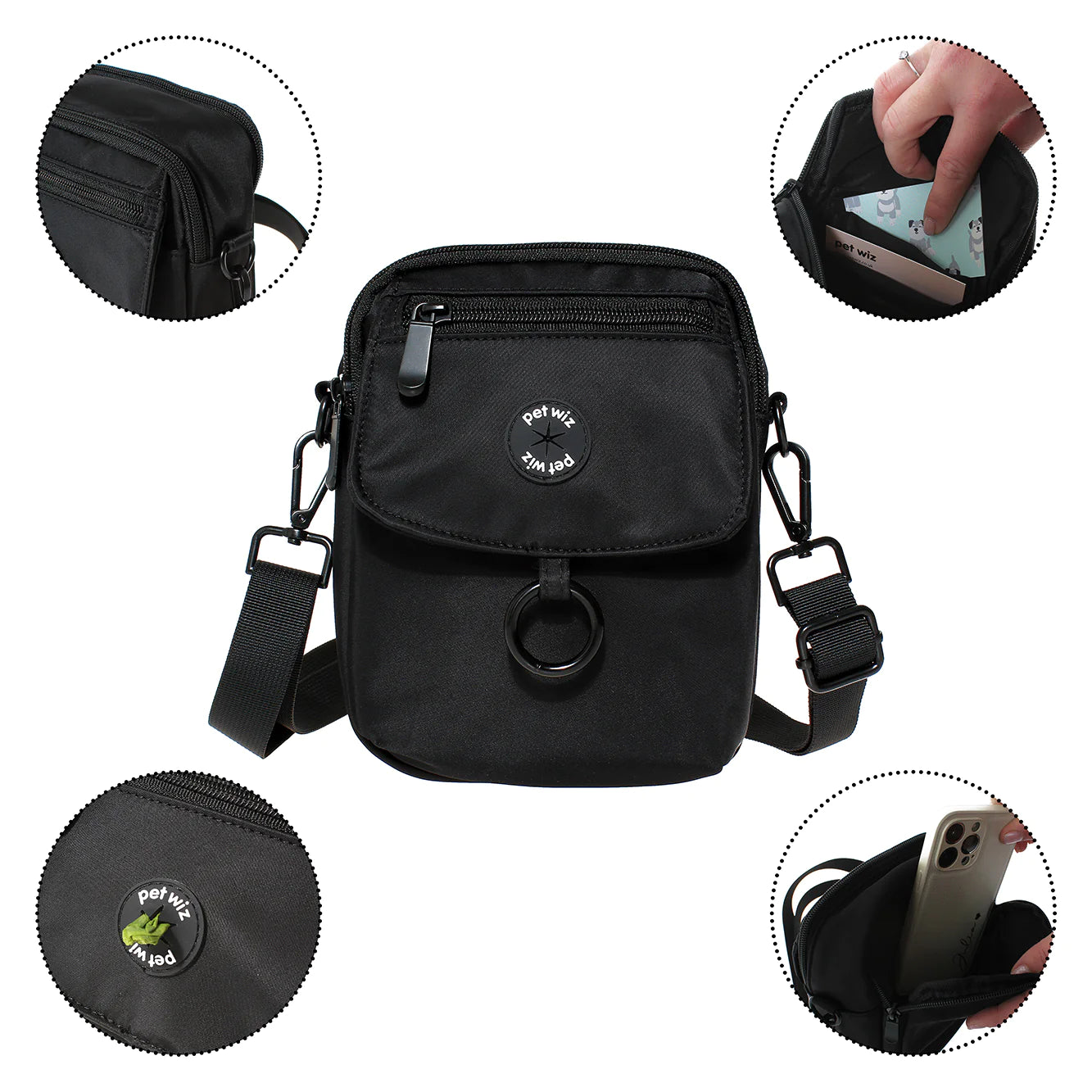 Pet Wiz Water Resistant Dog Walking Bag