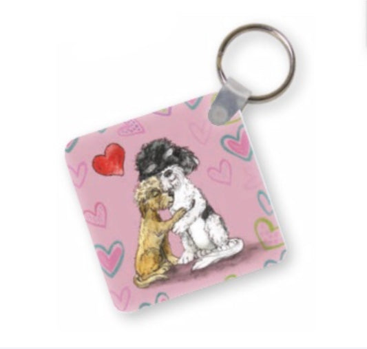 Cuddles Keyring - Pink