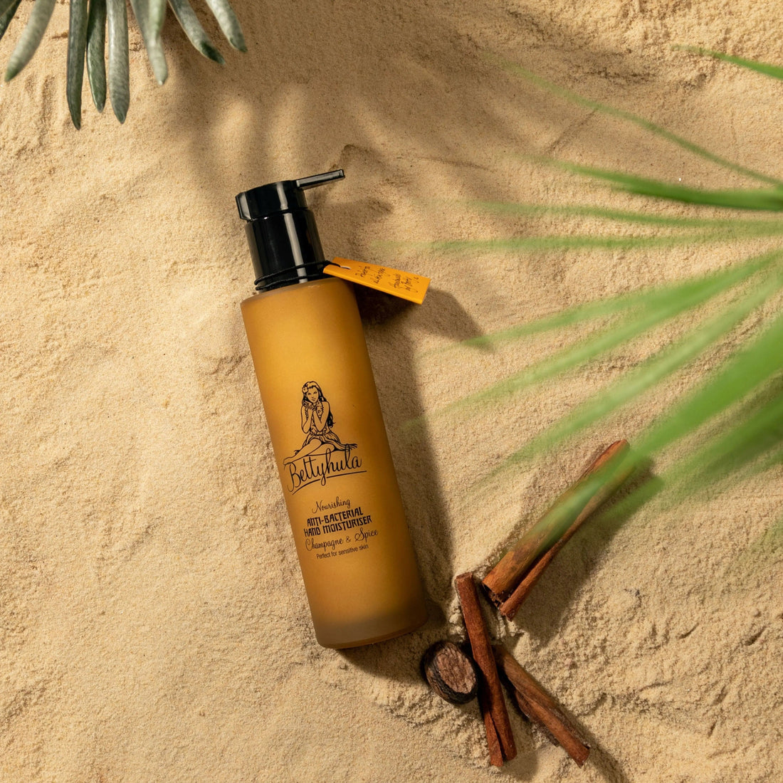 Betty Hula Nourishing Anti-bacterial Hand Cream Bottle - Champagne And Spice