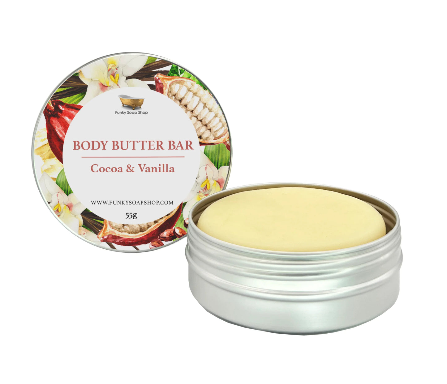 The Funky Soap Shop Body Butter Bar - Cocoa And Vanilla