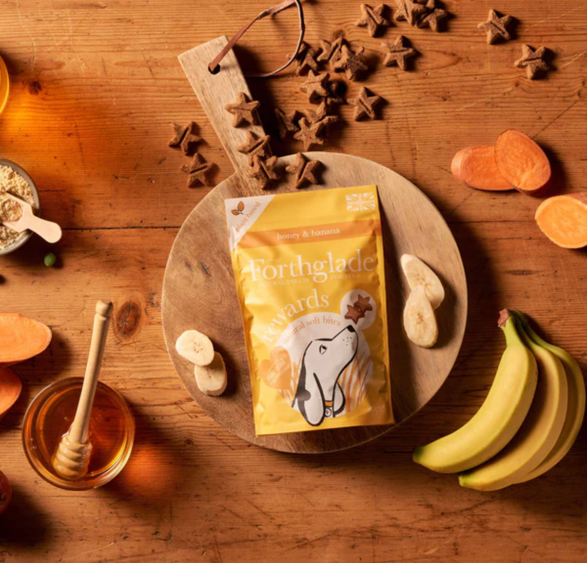Forthglade Soft Bite Dog Treats - Honey And Banana