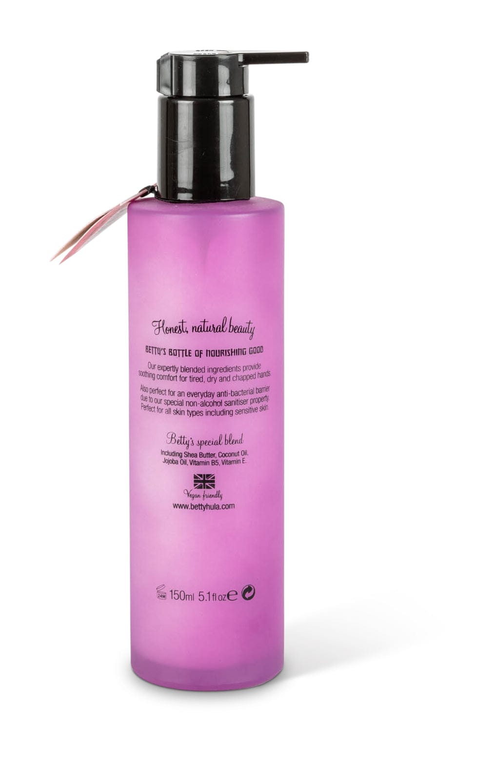 Betty Hula Nourishing Anti-bacterial Hand Cream Bottle - Rum And Blackcurrant