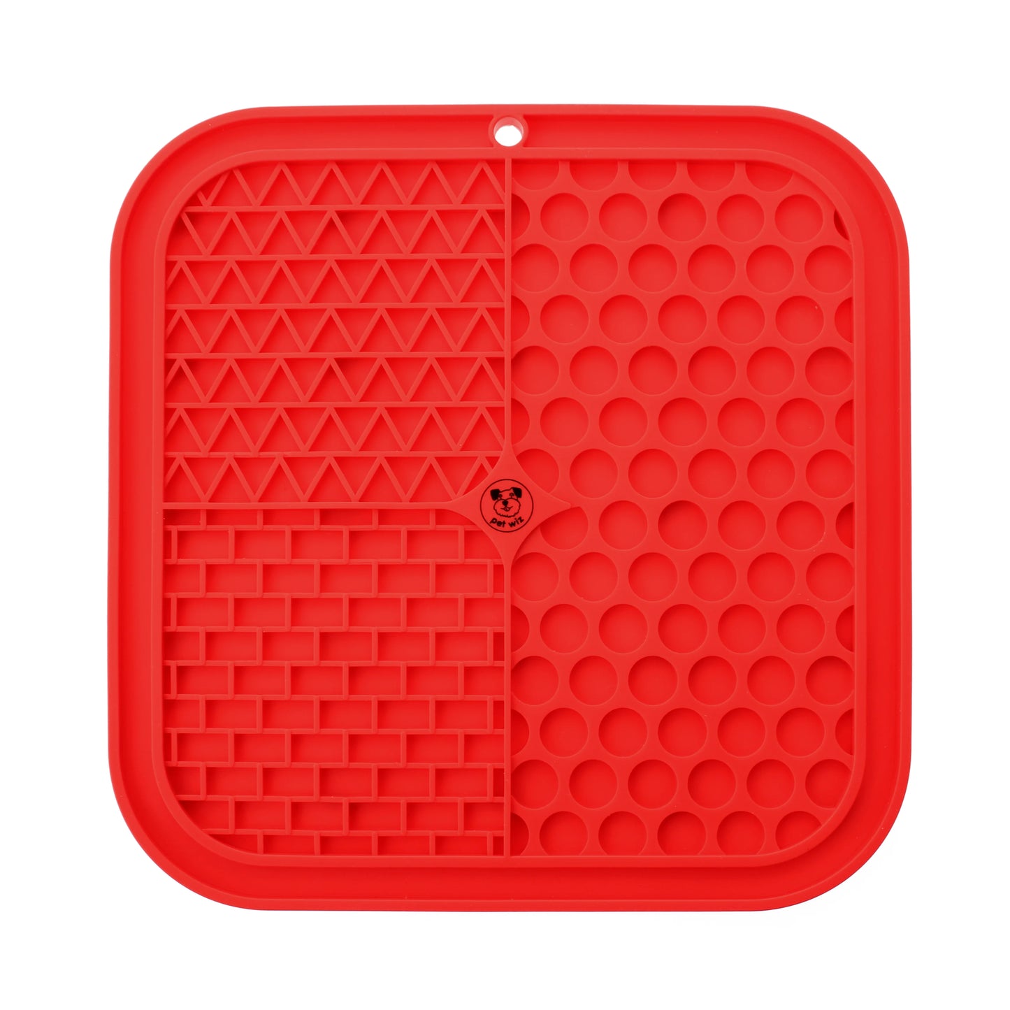 Pet Wiz Silicone Licking Mat - Red