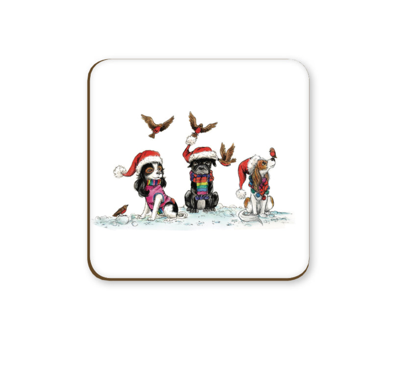 Christmas Robins Coaster