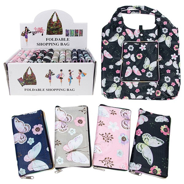 Foldable Shopping Bag - Butterflies