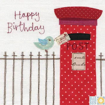 Birthday Post Box Greeting Card - Vintage