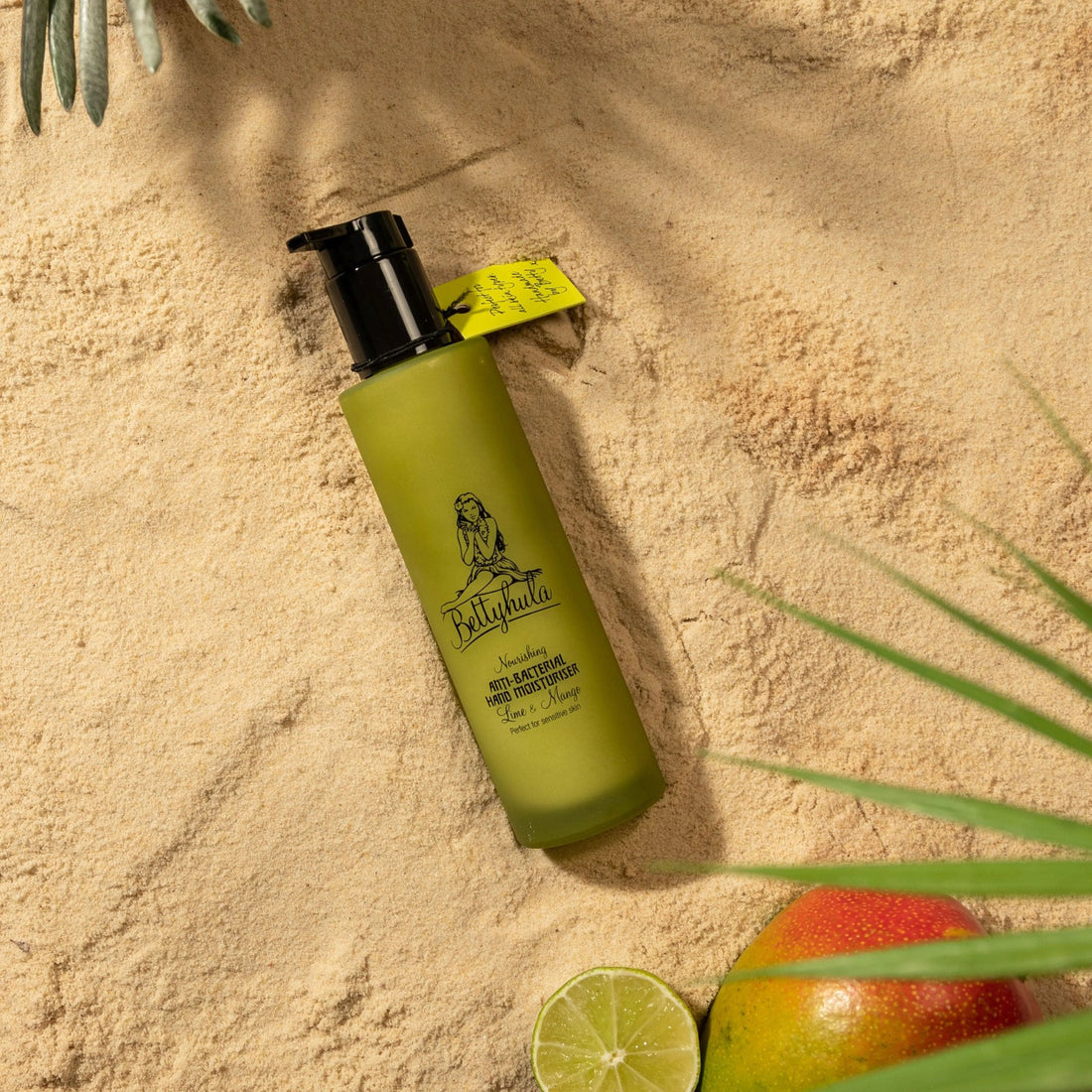 Betty Hula Nourishing Anti-Bacterial Hand Cream Lime And Mango Bottle