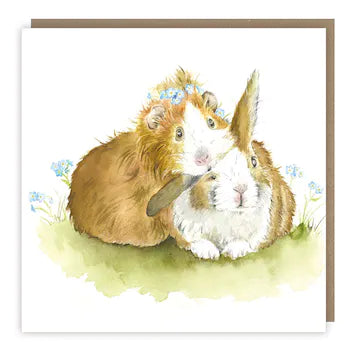 Wiggles And Whiskers Greeting Card