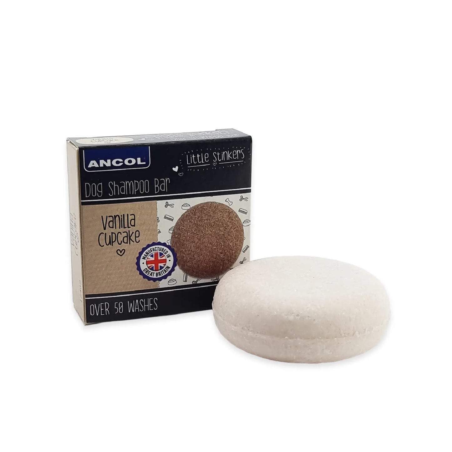 Ancol Little Stinkers Vegan Vanilla Shampoo Bar For Dogs