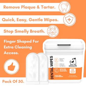 Dogslife Dental Cleaning Wipes