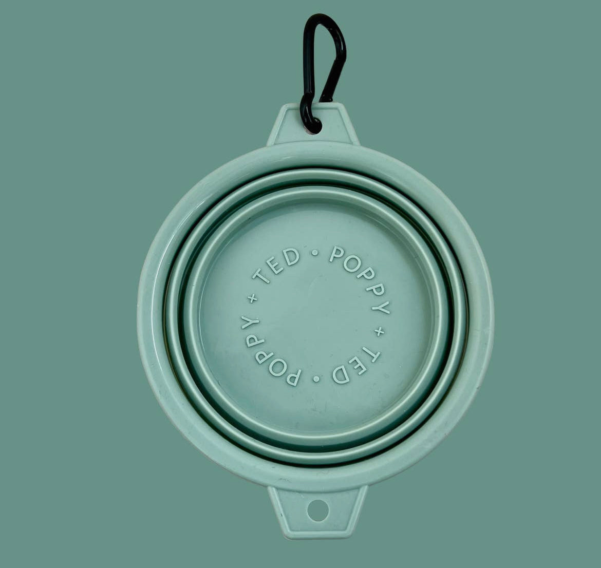 Poppy + Ted Luxe Collapsible Dog Travel Bowl - Green