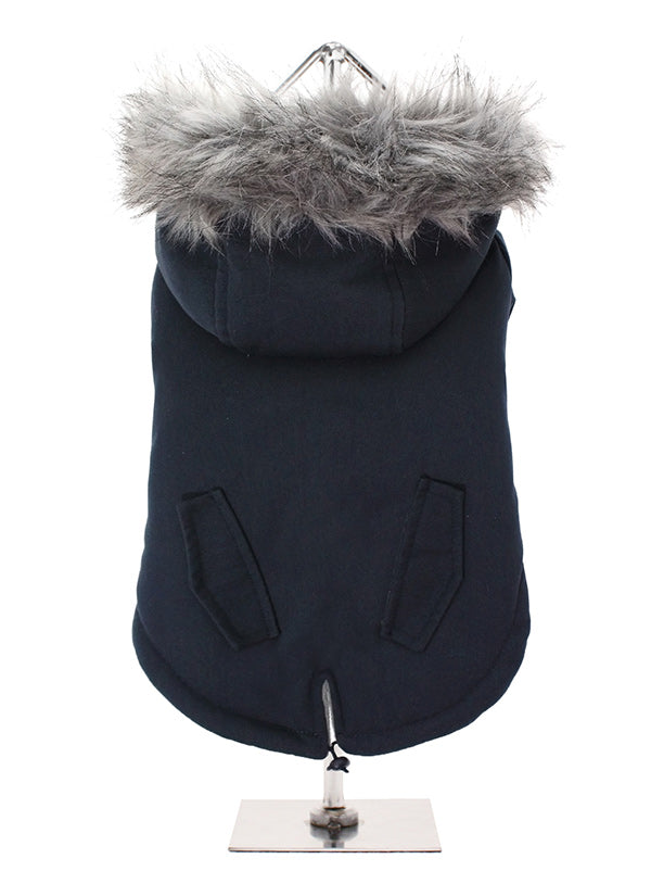 Black Fishtail dog Parka Coat