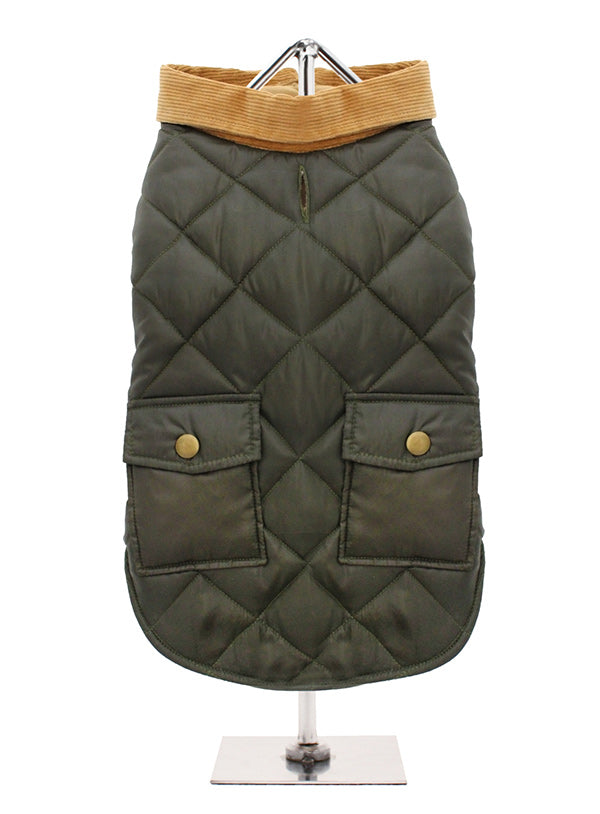 Green Quilted Town & Country Coat
