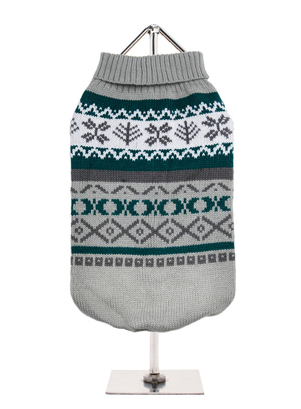 Grey Fairisle Dog Jumper
