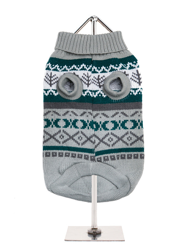 Grey Fairisle Dog Jumper