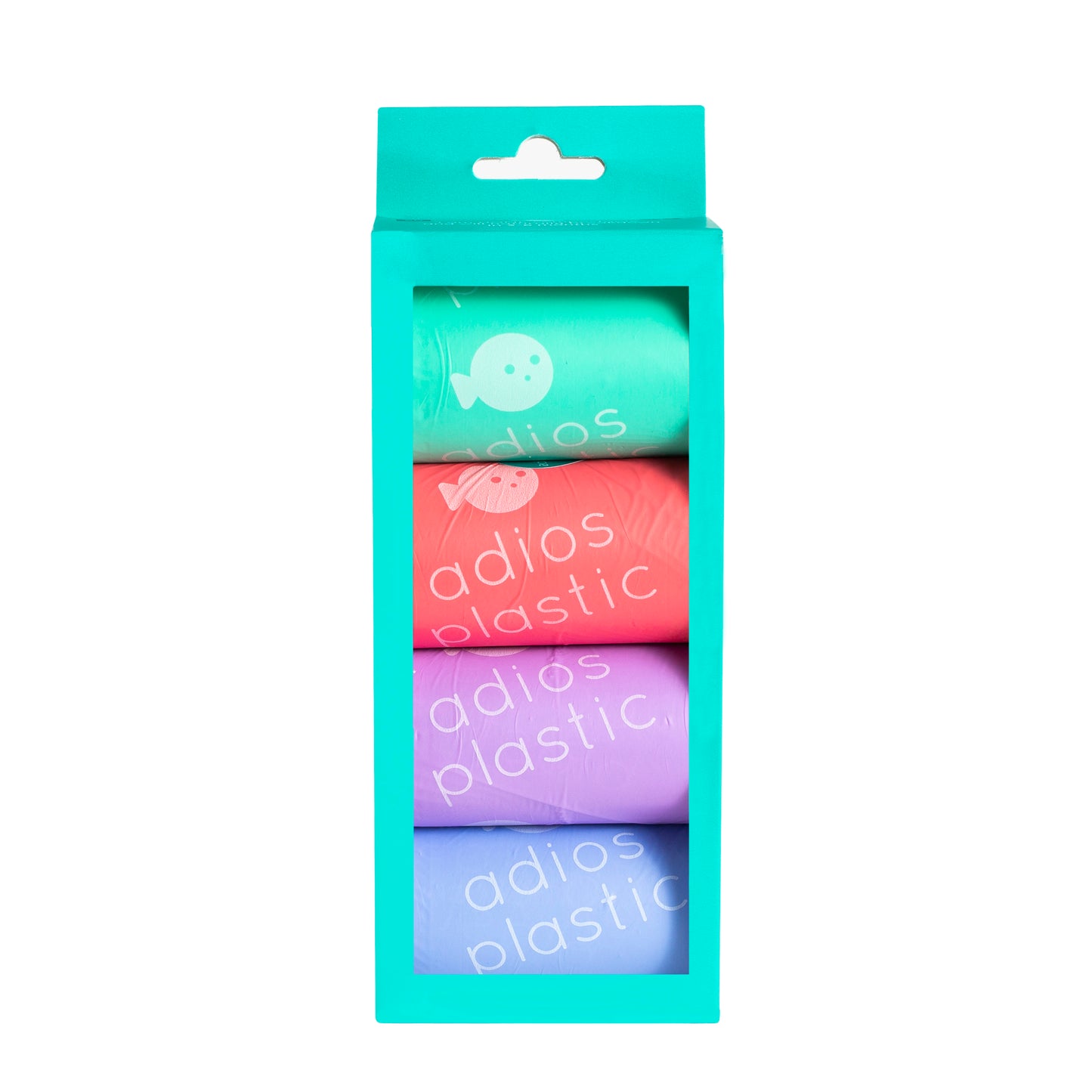 Adios Plastic Compostable Poo Bags - Rainbow