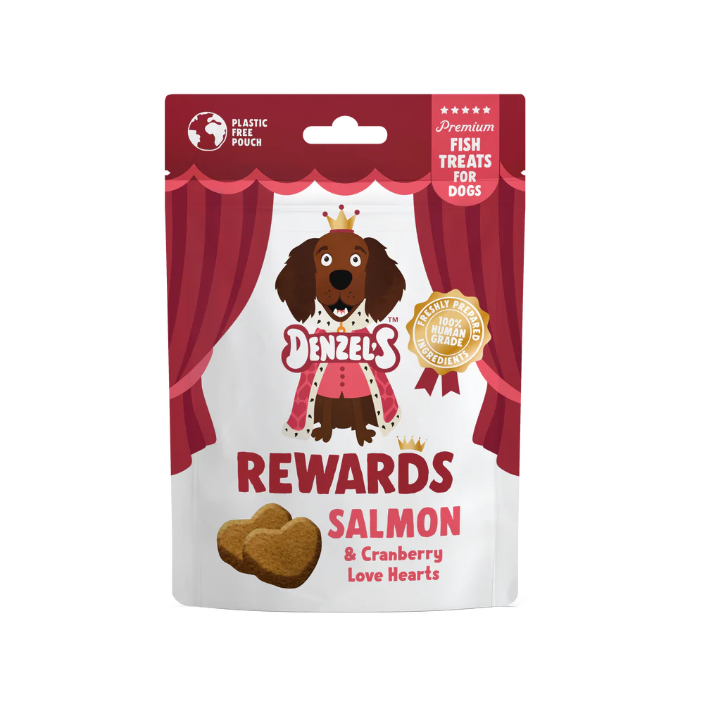 Denzel’s Salmon And Cranberry Love Heart Rewards