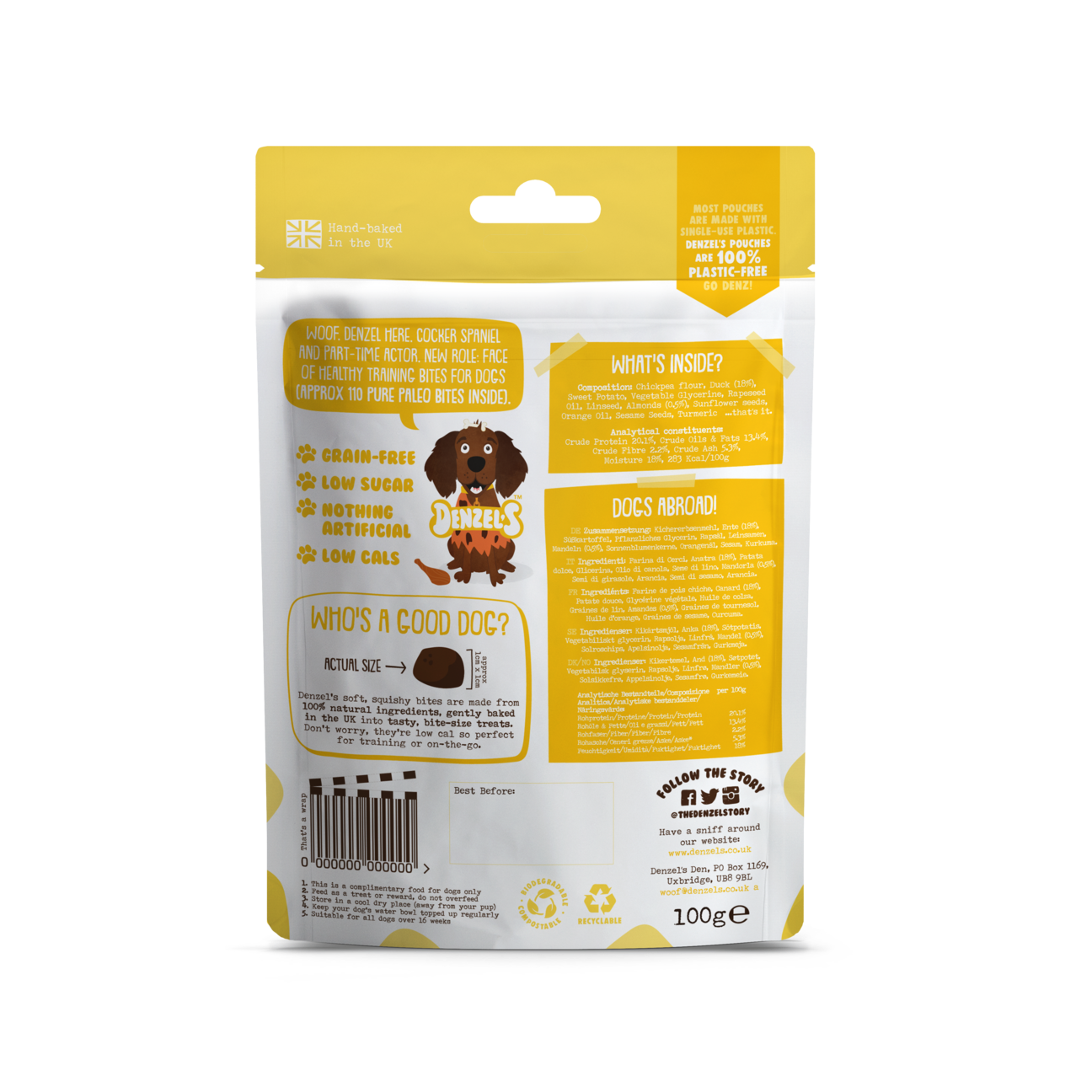 Denzel's Pure Paleo Bites - Soft 'n' Squishy Low Cal Training Treats