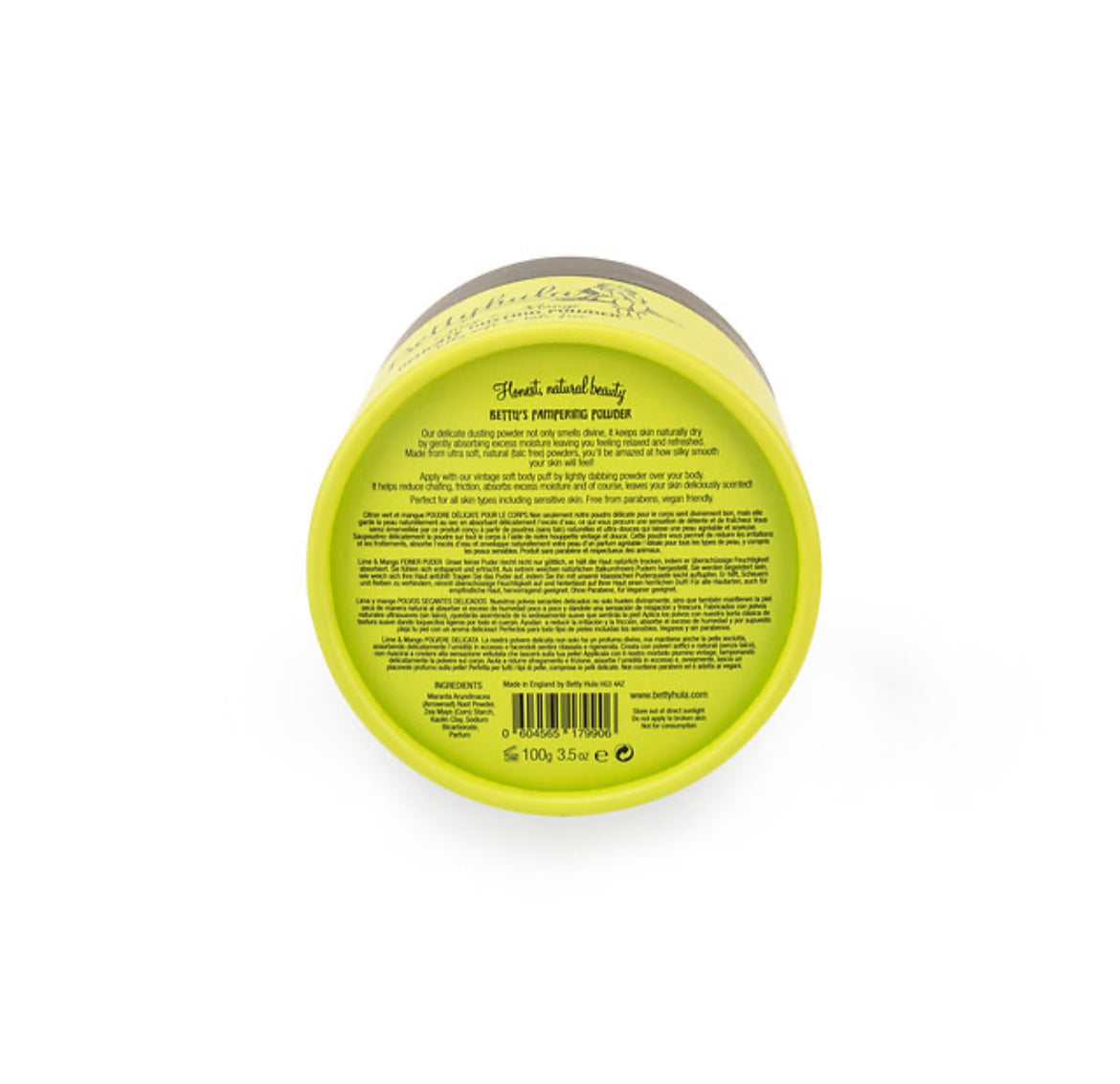 Betty Hula Dusting Powder - Lime And Mango