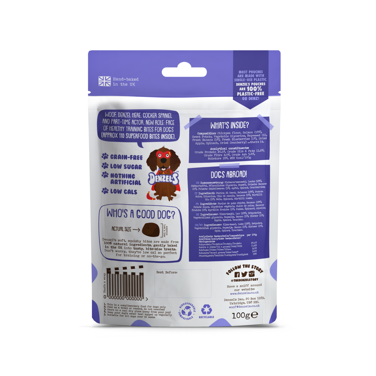 Denzel's Superfood Bites - Soft 'n' Squishy Low Cal Training Treats