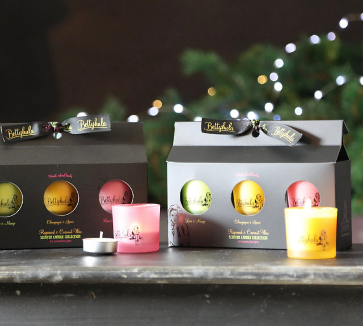 Betty Hula Votive Candle Trio Gift Set