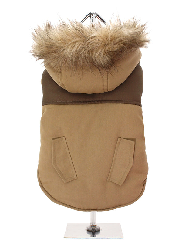Brown Dog Parka Coat