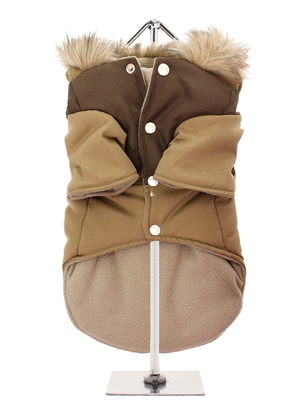 Brown Dog Parka Coat