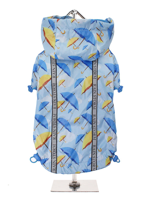 Umbrella Print Rainstorm Rain Coat