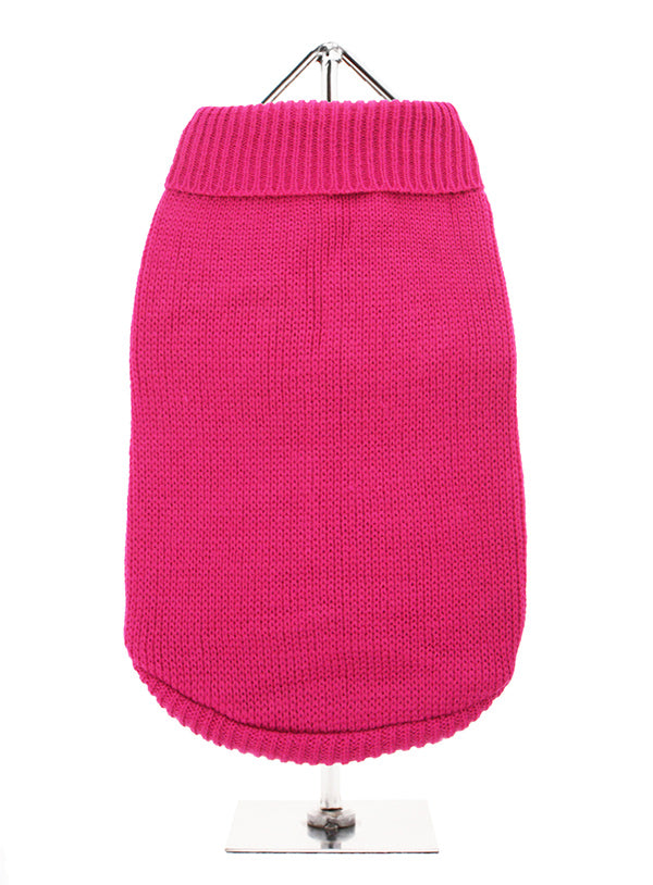 Pink Knitted Dog Jumper