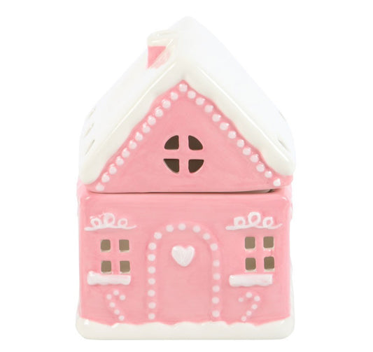 Pink Gingerbread House Oil Burner