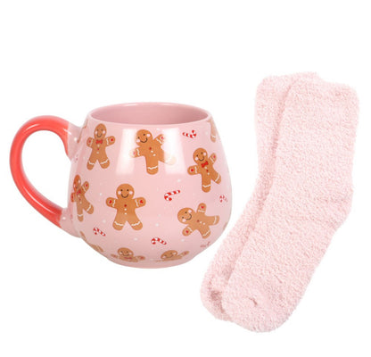 Gingerbread Mug And Socks Set