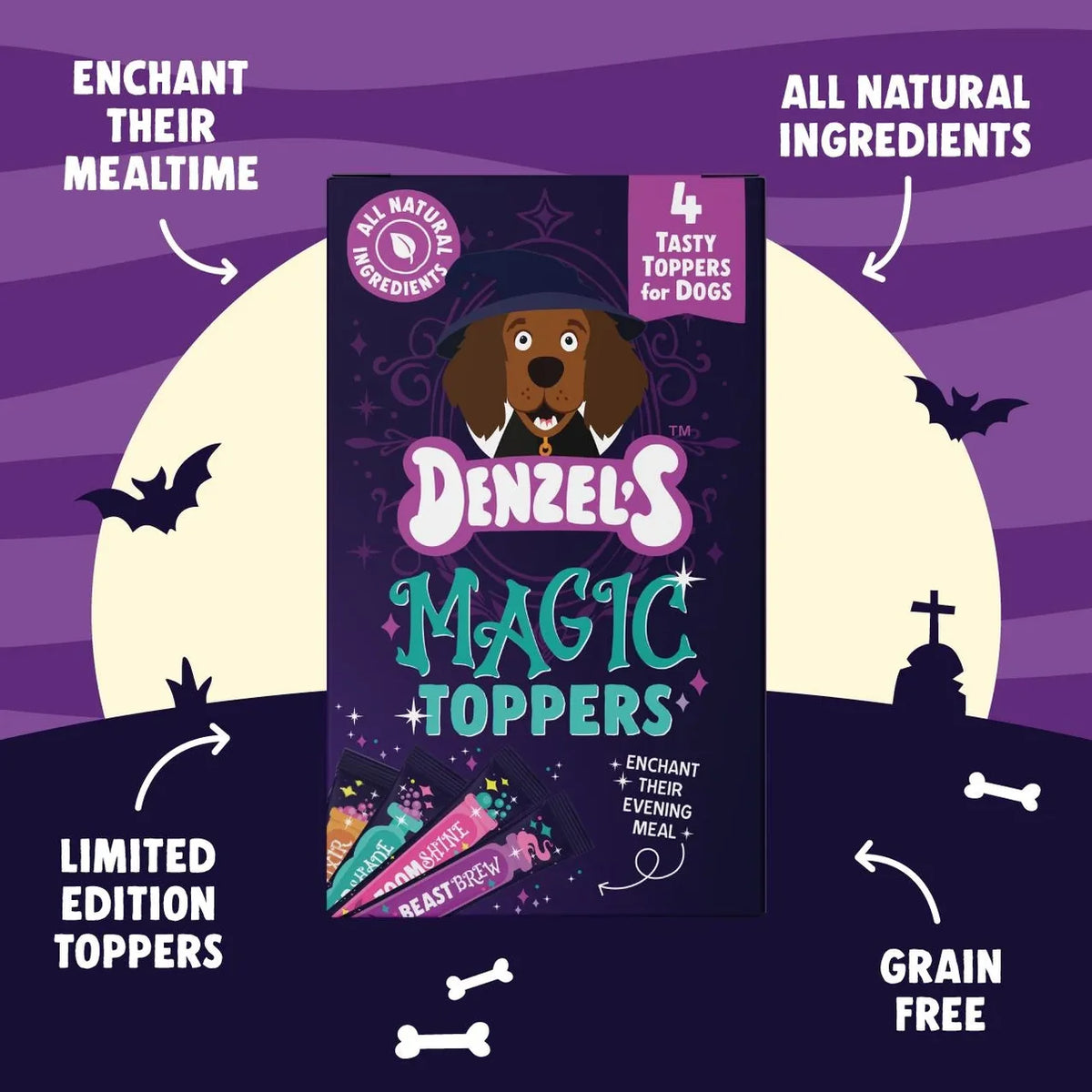 Denzel’s Halloween Magic Dog Food Toppers