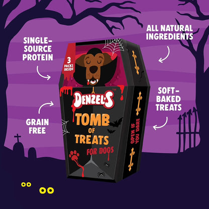 Denzel’s Halloween Tomb Of Treats For Dogs