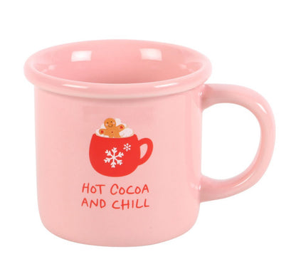 Pink Hot Cocoa And Chill Mug