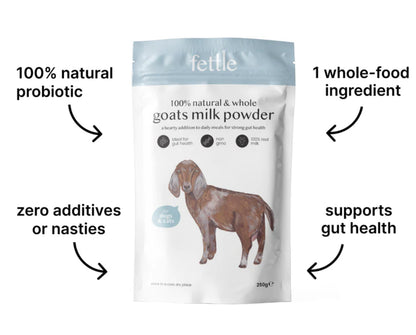 Fettle Whole Goats Milk Powder For Dogs And Cats