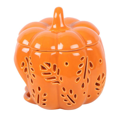 Orange Autumn Leaves Pumpkin Oil Burner