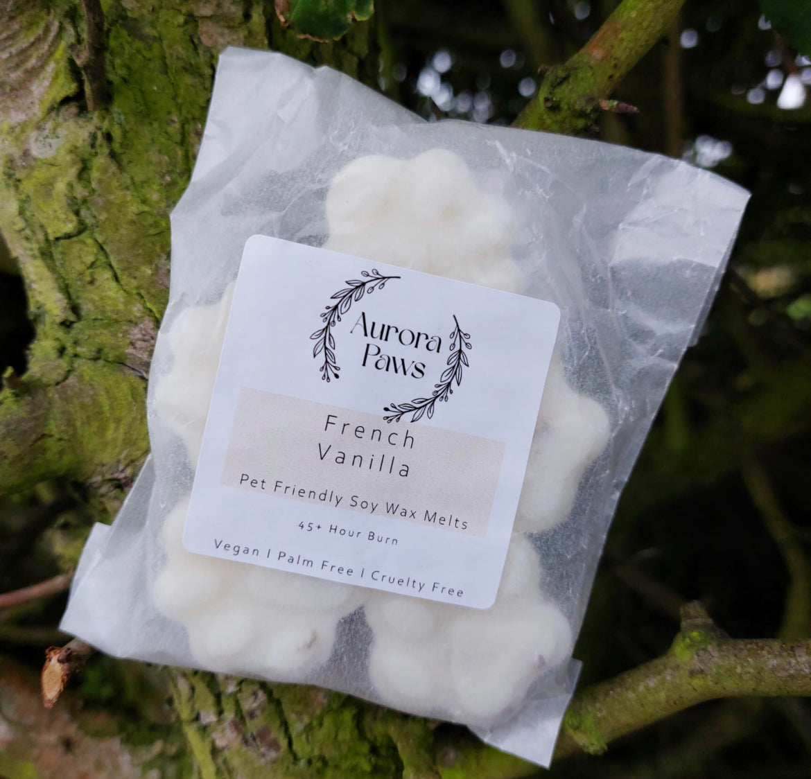 Aurora Paws Pet Friendly French Vanilla Scented Soy Paw Melts