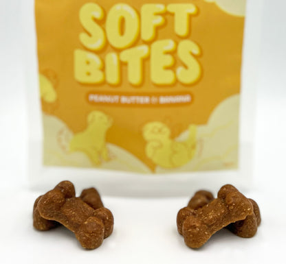 Gizzls Peanut Butter And Banana Soft Dog Treats 300g