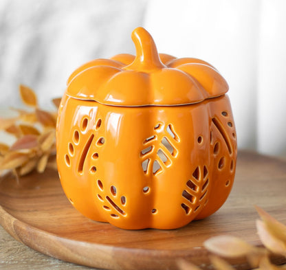 Orange Autumn Leaves Pumpkin Oil Burner