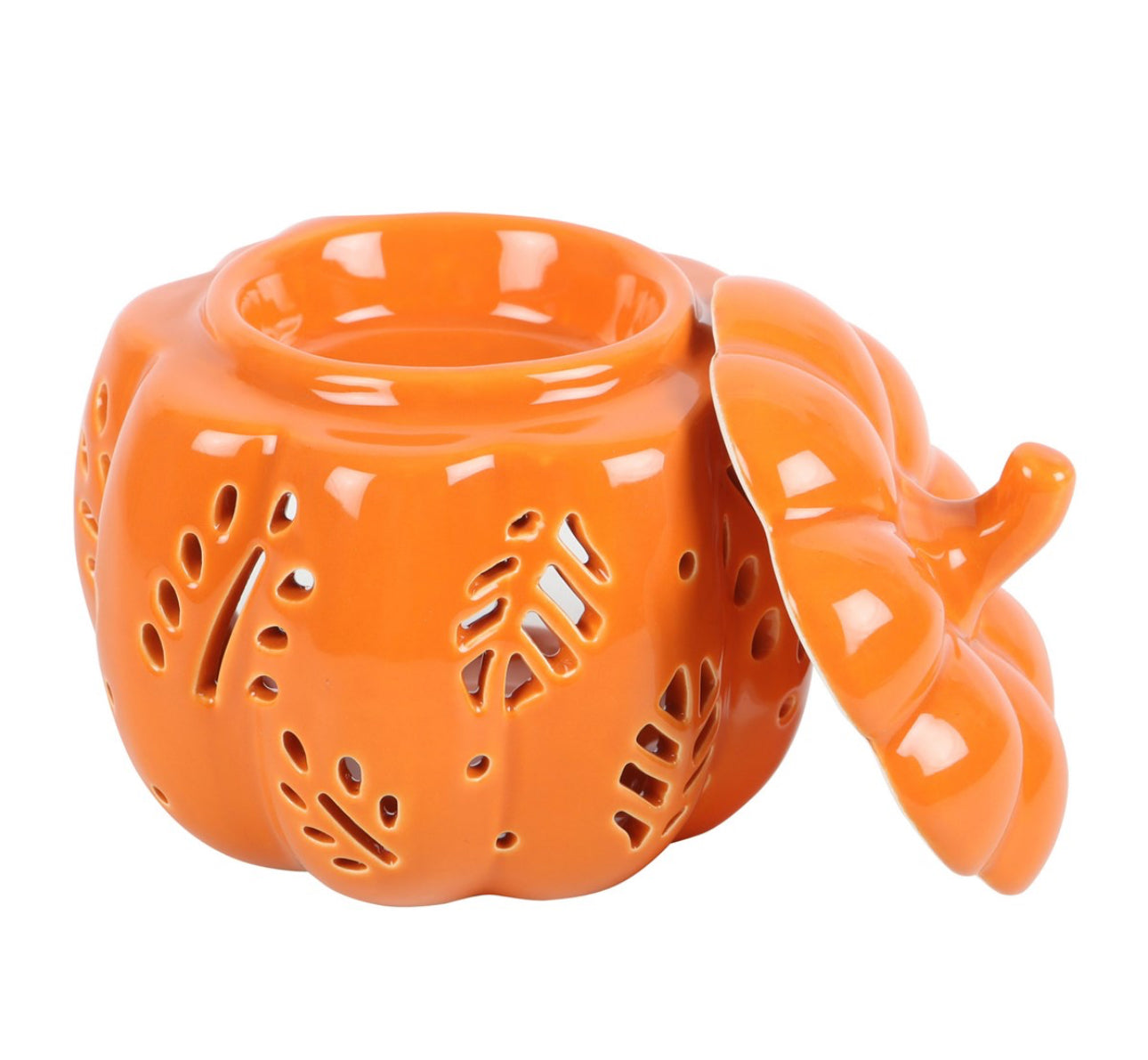 Orange Autumn Leaves Pumpkin Oil Burner