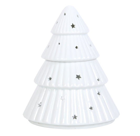 White Christmas Tree Oil Burner