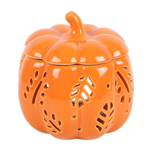 Orange Autumn Leaves Pumpkin Oil Burner