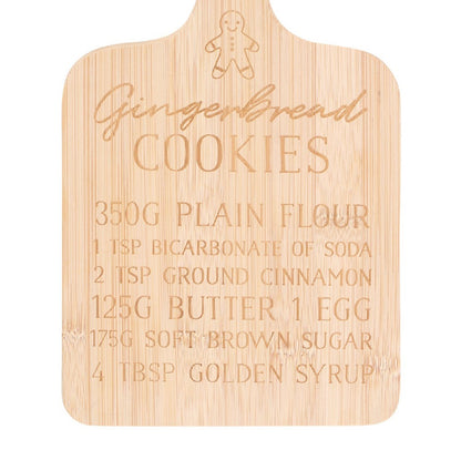 Gingerbread Cookies Bamboo Serving Board