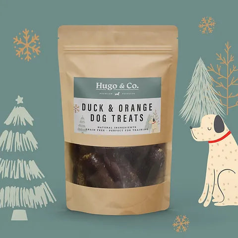 Hugo And Co Treats Christmas Duck and Orange Dog Treats