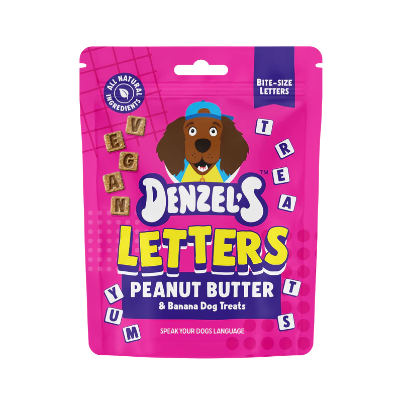 Denzel’s Letters - Peanut Butter And Banana Dog Treats