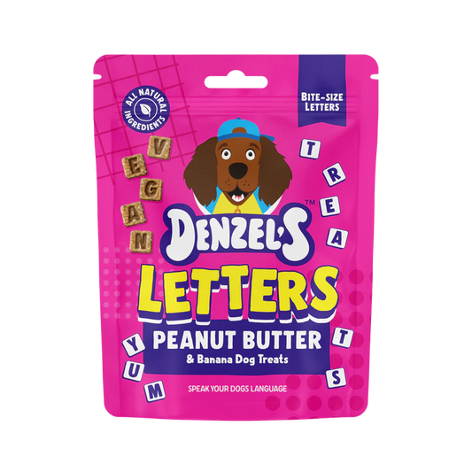 Denzel’s Letters - Peanut Butter And Banana Dog Treats