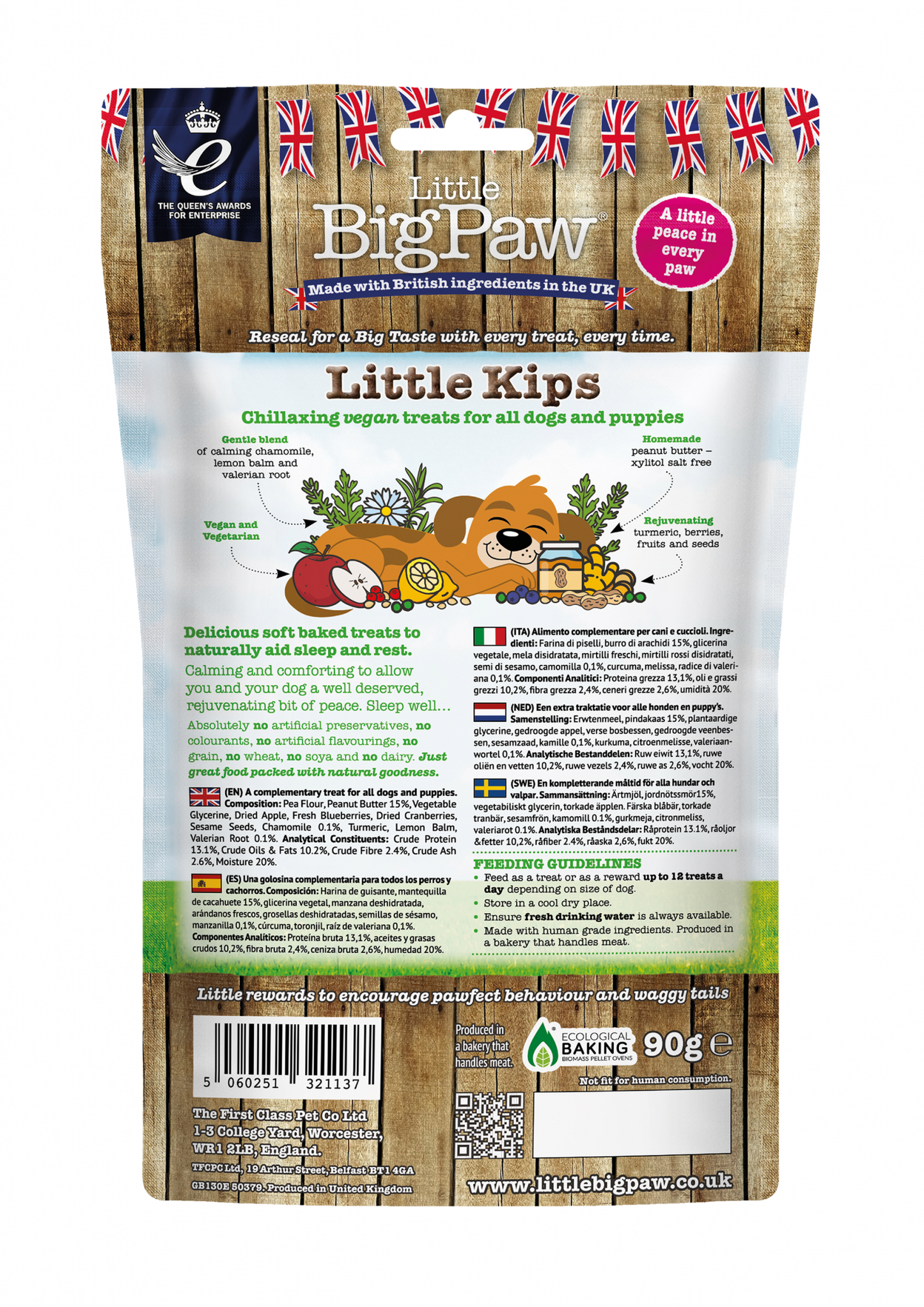 Little BigPaw Little Kips Chillaxing Vegan Treats for Dogs