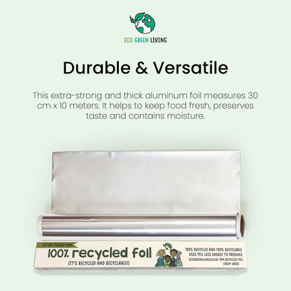 Tin Foil - 100% Recycled - 30cm x 10m