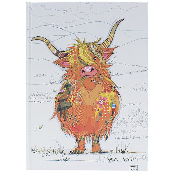 Bug Art A5 Notebook - Hamish Highland Cow