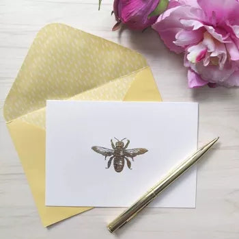 Henrietta Press Notecard Set - Bee